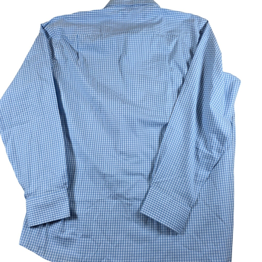 Peter Millar Crown Crafted MenXL Flex Finish Button shirt  Blue Gingham NWT $250 - Picture 3 of 11